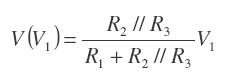 Formule tension V1