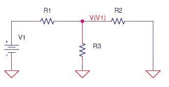 Calcul de la tension V1