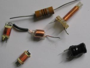 Photo de diverses inductance bobine self