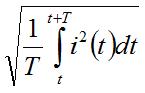 Equation du courant efficace d'un signal alternatif