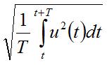 Equation de la tension efficace d'un signal alternatif