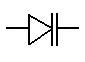 Symbole d'une diode varicap