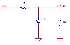 Diode zener : schema