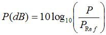 Formule Puissance dB